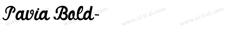 Pavia Bold字体转换